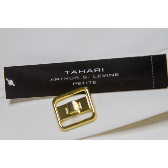 TAHARI ARTHUR S. LEVINE PETITE WHITE JACKET - Picture 10 of 12